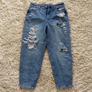 American Eagle high rise relaxed mom jean